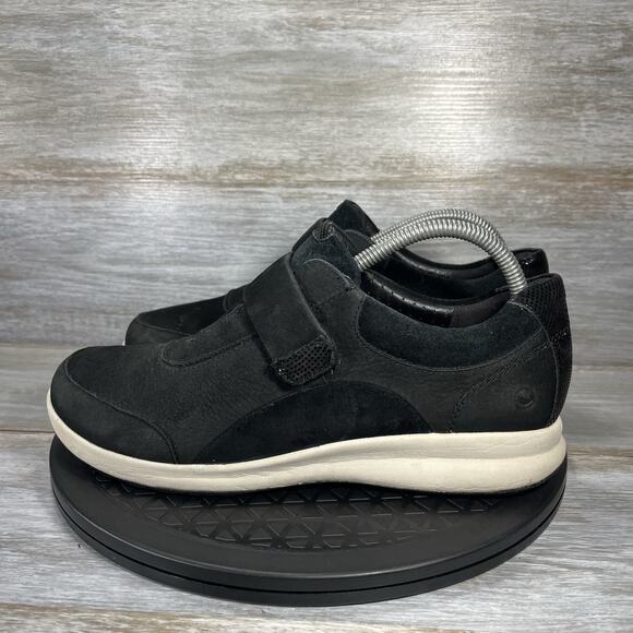 Clarks Womens Un Adorn Lo Unstructured Black Suede Comfort Sneakers Size 10 - Picture 1 of 9